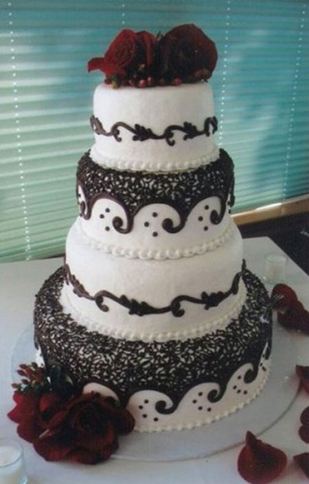 مدل کیک برای عروسی,کیک چند طبقه عروسی
