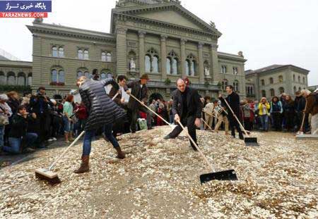 سوئیس,سوئیس سکه‌ باران شد 