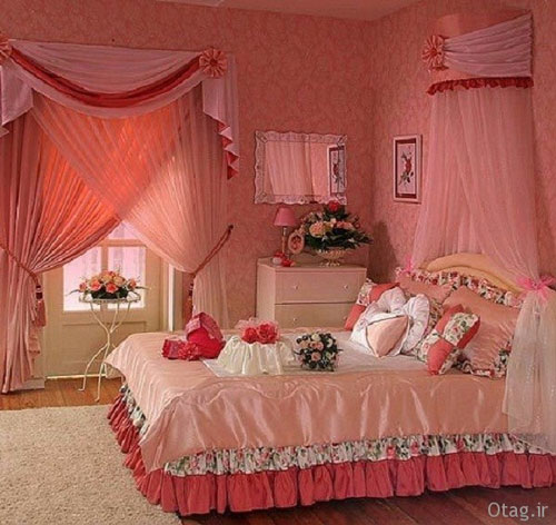 مدل اتاق خواب عروس با چیدمانی عاشقانه و رمانتیک / عکس