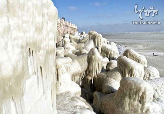 زیبایی یخ زده در دریای سیاه +عکس