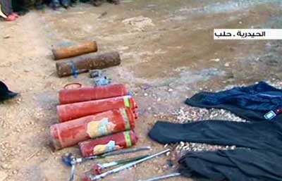    خودروی بمبگذاری شده درحلب,نیروهای ارتش سوریه,مواد منفجره,اخبار,اخبار حوادث  