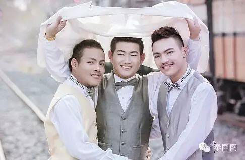 ازدواج سه مرد در تایلند