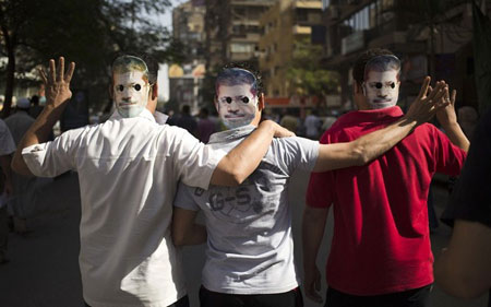 تظاهرات حامیان محمد مرسی رییس جمهور مخلوع مصر در قاهره