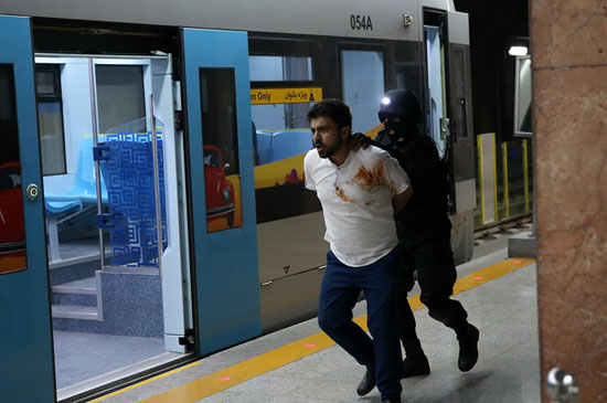 مانور رهایی گروگان در متروی مشهد +عکس