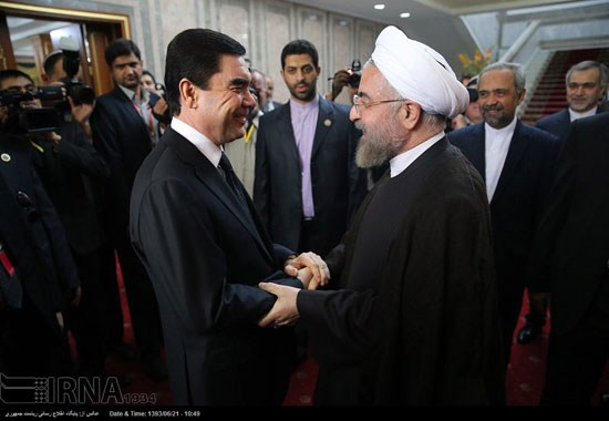 عکس: دیدار روحانی با قربان قلی بردی محمداف