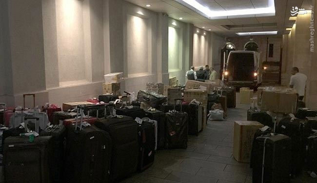 عکس: چمدان های امیر قطر در سفر به لندن