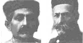 از راست : محمد ولی خان تنكابنی (سپهسالار ) و سردار اسعد بختیاری دوتن از سران مشروطه خواهان