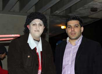 یوسف صیادی با گریمی جالب در کنار فوتبالیست معروف!! (عکس) 