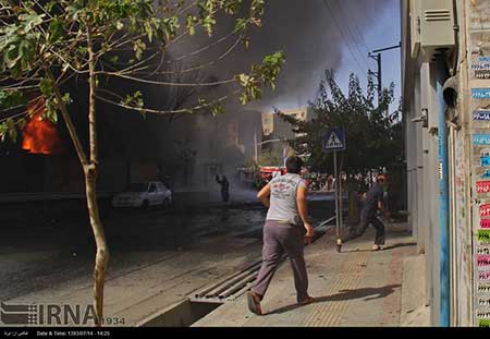 اخبار,اخبار حوادث , آتش سوزی انبار مصالح در تهران