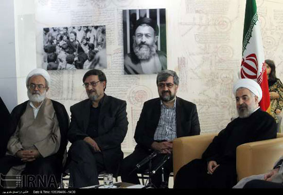 دیدار رییس جمهوری با خانواده شهید آیت الله بهشتی
