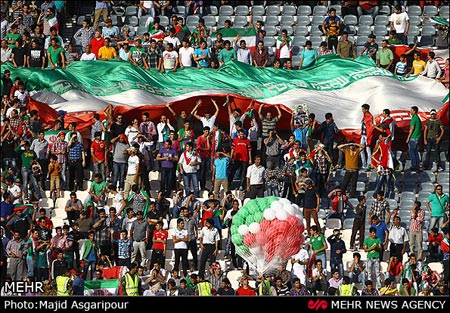 جشن صعود تیم ملی به جام جهانی در ورزشگاه آزادی 