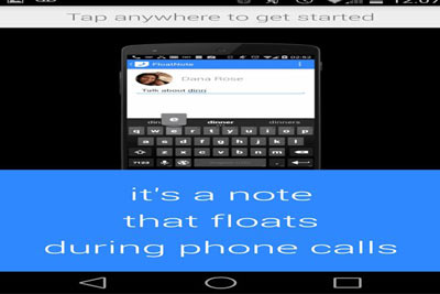 اپلیکیشن FloatNote,یادداشت برداری در حین صحبت کردن