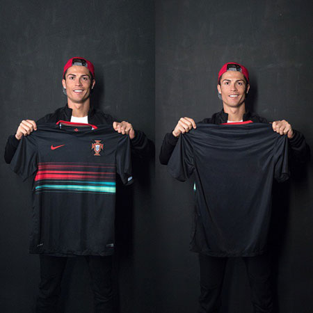 عکس: رونالدو و پیراهن مشکی پرتغال!