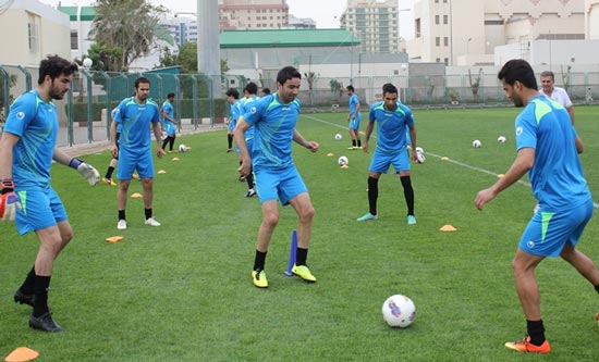 گزارش تصویری از تمرین تیم ملی در دبی