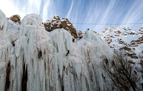 (تصاویر) مدرسه یخ نوردی میگون