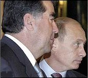 پوتین و رحمان در اکتبر2004