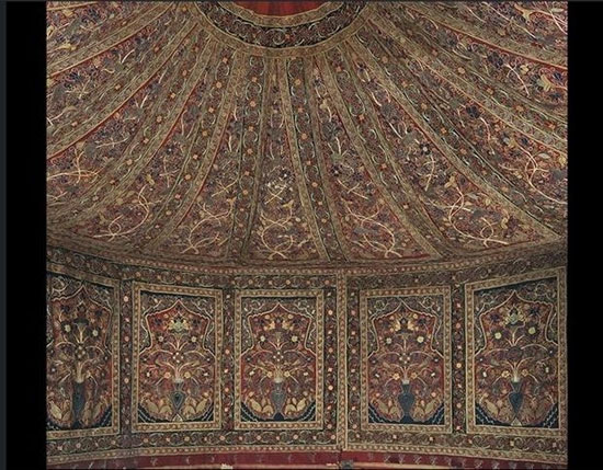 خیمه بی نظیر سلطنتی متعلق به قاجاریه در آمریکا به نمایش گذاشته شد+ تصویر