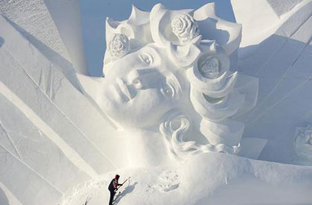 عکسهای جذاب,تصاویر جالب,مجسمه های برفی 