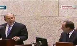 اولاند در پارلمان اسرائیل