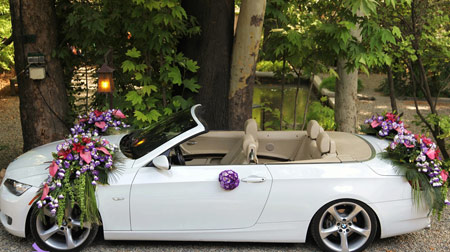 مدل ماشین عروس, گل کاری ماشین عروس