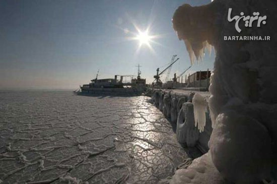 زیبایی یخ زده در دریای سیاه +عکس