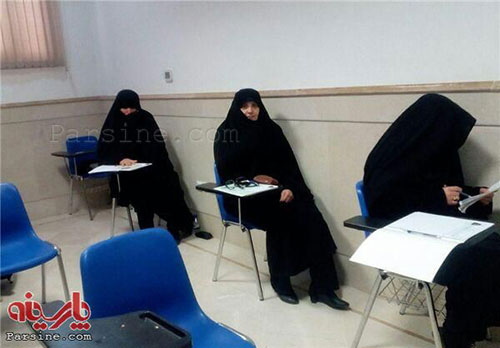 عکس: زنان شرکت کننده در آزمون خبرگان