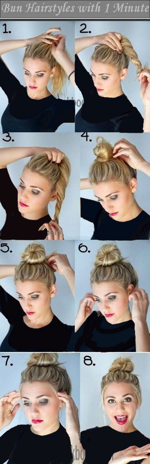 آموزش مدل های بستن مو برای خانم های تنبل (1)