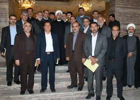 دیدار روحانی با مجمع نمایندگان استان خوزستان