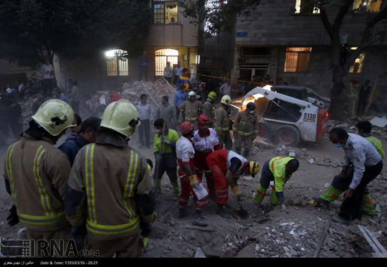 عکس: انفجار حسینیه در جنوب تهران