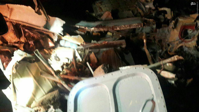 بالگرد سقوط کرده اورژانس در فارس +عکس