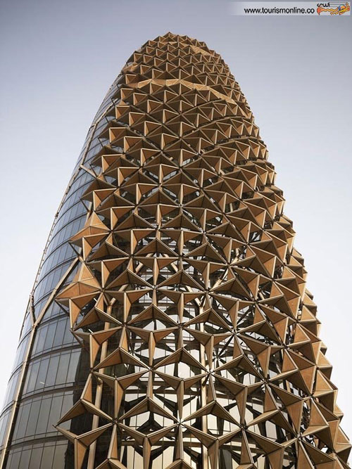 معماری زیبای برج های دوقلوی ابوظبی همراه با یک ایده جالب
