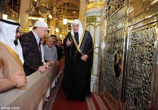 عکس: «رجب طیب اردوغان» در مسجد النبی