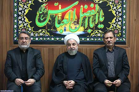 اخبار,اخبار اجتماعی ,حسن روحانی در عزاداری حسینی 
