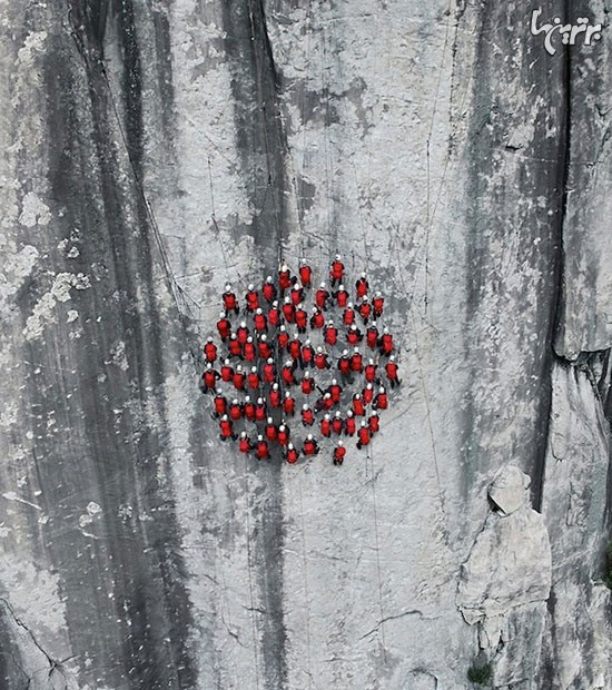 قرمز پوشان، در تبلیغات خلاقانه «ماموت»