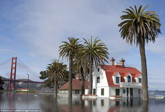 آمریکا 500 سال بعد به زیر آب میرود! +عکس