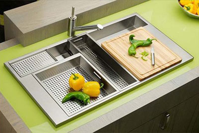 شیک ترین سینک های ظرفشویی , طراحی جدیدترین سینک های ظرفشویی