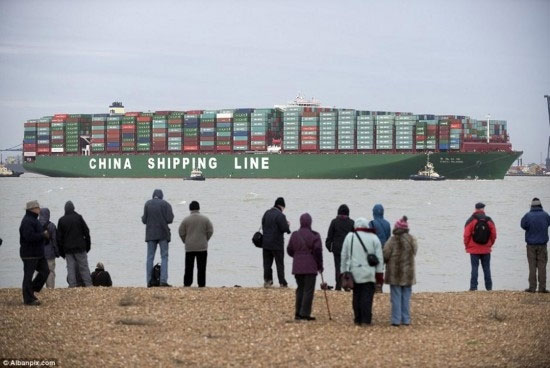 بزرگترین کشتی جهان در انگلستان