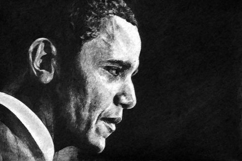 چهره اوباما خودکاری شد +عکس
