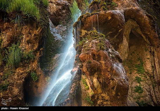 آبشار مارگون در شهر سپیدان