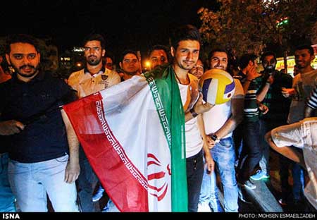 اخبار,اخبارورزشی, شادیهای  مردم  از برد تیم  ملی  والیبال  ایران