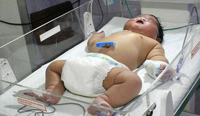اخبار,اخبار گوناگون,سنگین ترین نوزاد دنیا