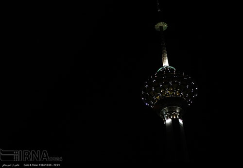 خاموشی در تهران به وقت ساعت زمین