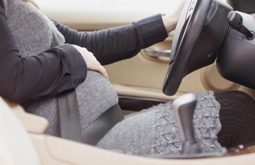 خطر رانندگی در بارداری, علائم بارداری
