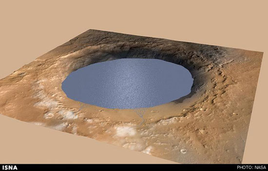 کشف نشانه‌هایی از یک دریاچه باستانی بر سطح مریخ + تصاویر
