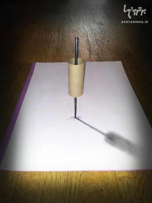 نقاشی های سه بعدی بسیار جالب با مداد