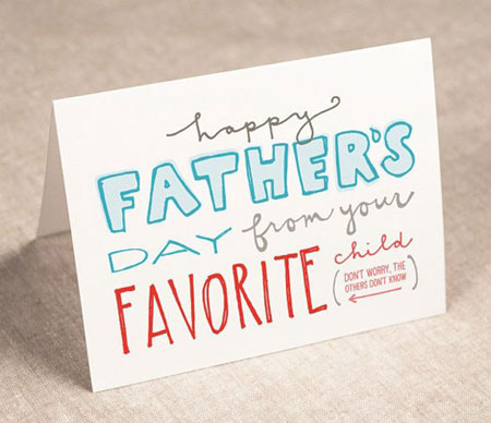 کارت پستال روز پدر, مدل کارت پستال روز پدر