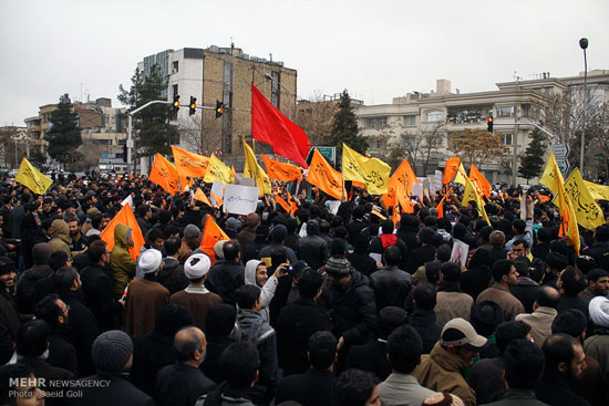 عکس: تجمع مردم مشهد در اعتراض به اعدام شیخ نمر
