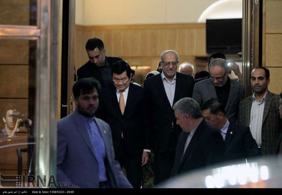 ورود رییس جمهور ویتنام و همسرش به تهران + عکس