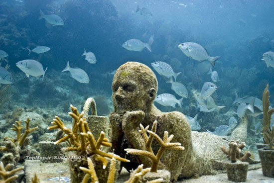 بزرگترین موزه زیر آب جهان +عکس