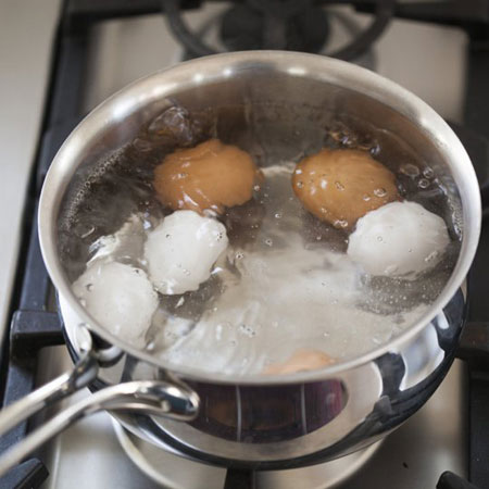 نحوه پخت تخم مرغ, مراحل پخت تخم مرغ
